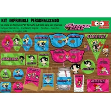 Kit Imprimible Candybar Chicas Super Poderosas Personalizado
