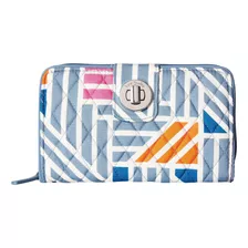 Vera Bradley - Cartera Con Cierre Giratorio Rfid Para Mujer,