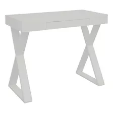 Mesa Para Computador Escrivaninha Veneza Web 1 Gaveta Branco