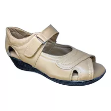 Sandalias Para Mujer Piel Borrego Pie Diabético Confor Suave