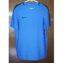 Remera Nike Dry - Fit Talle M Azul Y Negro