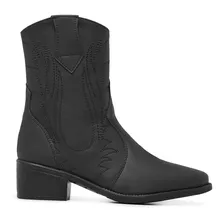 Bota Texana Feminina Confort Country Cano Curto Pelepincel