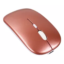 Mouse Bluetooth Sem Fio Usb Portátil Recarregável Ergonômico Cor Versão Aprimorada De Modo Duplo 189d De Ouro Rosa