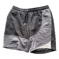 Puma- Short Negro Con Lineas Gris Al Costado L