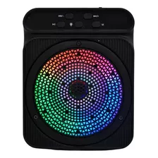 Parlante Bocina Portatil Bluetooth Rgb Led Radio Con Cable