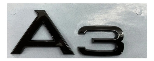 Emblema Audi Baul Maletero A3 S3 Negro Brillante Foto 2