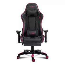 Silla Gamer Level Up Apolo Negro Rosa 2 Color Negro/rosa Material Del Tapizado Semi-pu