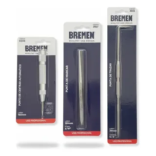 Set 3 Puntas De Trazar Marcar Y Centrar Automatico Bremen 10 Cm