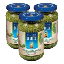 3x Molho Pesto Alla Genovese De Cecco 200g