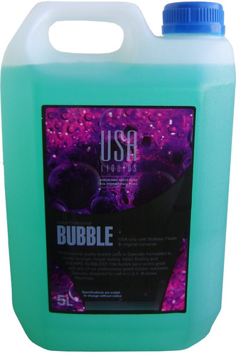 Liquido Maquina Burbujas Usa Profesional Bidon X 5litros.!!