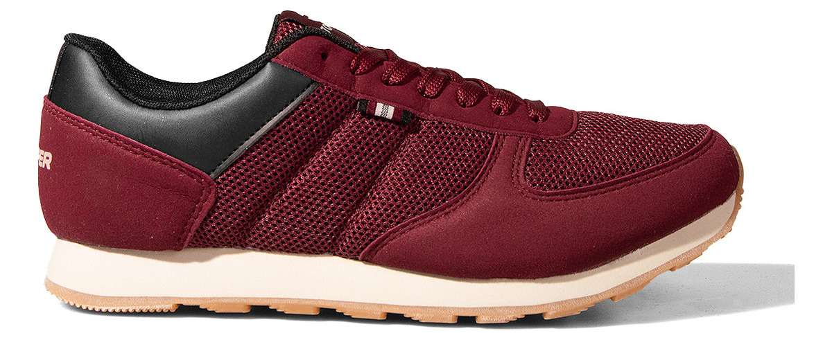Zapatillas Topper T350 Mesh Bordo Negro Hombre