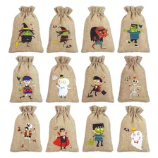 36 Bolsas De Arpillera Para Fiesta De Halloween, De Ccinee, 