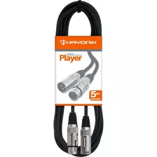 Cabo Microfone Xlr(f) X Xlr(m) 5m Player Hayonik Mod 51232