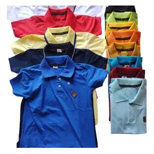 Kit 3 Camisa Polo Infantil Menino Cores Variadas