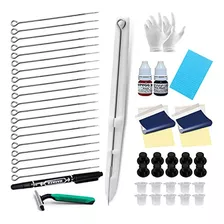 Chiitek Tattoo Pen Handpoke Kit White Poke Pen Kit Completo 