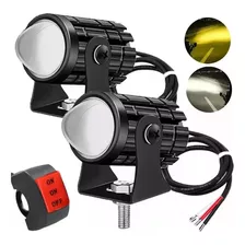 Faros Led Auxiliares Luces Para Moto Autos Doble Impermeable