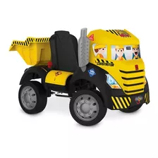 Mini Caminhão Brutus Construtor A Pedal Bandeirante Amarelo