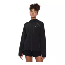 Casaca Mujer Deportiva Mesh Negro Corona