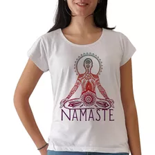 Remera Namaste Chakras Yoga Meditación Mujer
