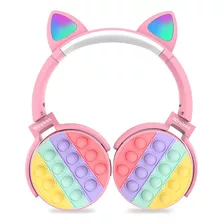 Audífonos Inalámbricos Bt Luminous Cat Ears Push Bubble Ki