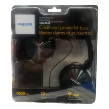 Audifonos Alambricos Philips Shl3060 Negros Color Negro