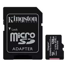 Micro Sd Kingston 128gb Micro Sdhc, 100mb-s Con Adaptador
