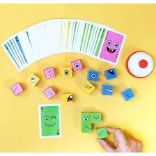 Juego De Puzzle Cubos Didáctico Expresiones Y Emociones