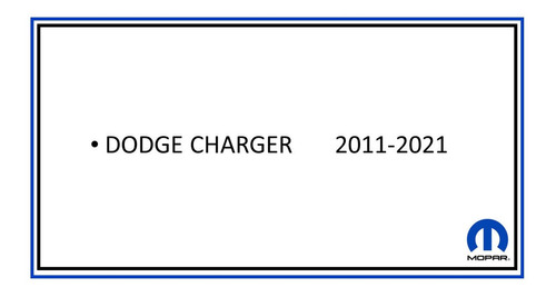 Juego Tapetes Hule Logo Dodge Charger 2011-2021 Origin Mopar Foto 2