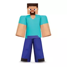 Disfraz Para Niño Minecraft Steve Medium 7-8 Hallowen 