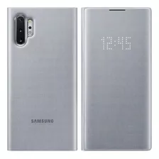 Samsung Galaxy Note 10 Plus Funda Flip Led View Cover Color Plata
