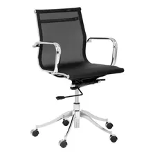 Silla De Escritorio Reclinable Negra Modelo Mco-008