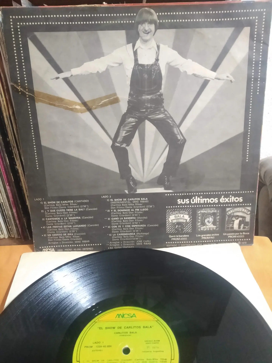 Carlitos Bala - El Show De Carlitos - vinilo 1985