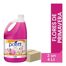 Poett Limpiador Multiespacios Flores Primavera 2un X 4lt