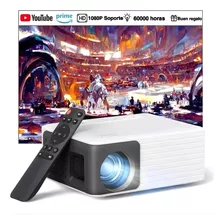 Mini Proyector Fhd 1080p Soporte Lcd Portatil Theater Blanco