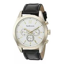 Reloj De Vestir De Cuarzo Van Heusen Para Hombre Color Negro