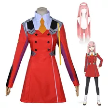 Darling In The Franxx Zero Two Traje De Cosplay, Con Peluca