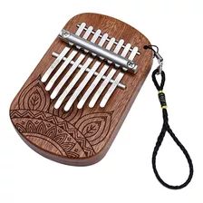 Tecla Kalimba Africana De Madera De Caoba Para Piano, 8 Tecl