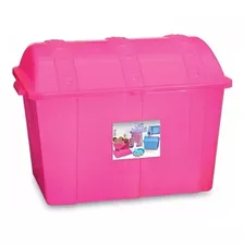 2 Caixa Organizadora Bau Infantil Plastico Rosa Frete Grátis