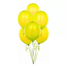 Globos 12 Pulgadas Perlados Diferentes Colores X25u Color Amarillo