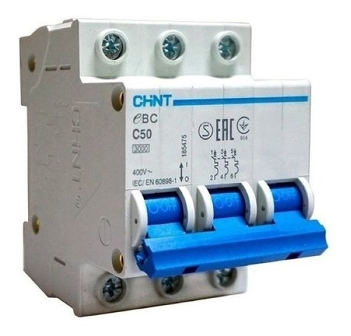 Breaker Termomagnetico 3 Polos 63 Amp Chint