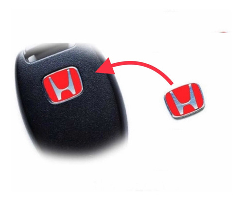 Emblema Honda Rojo Ridgeline 2005 2014 Control Alarma 1 Pza Foto 2