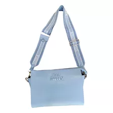 Bolsa Steve Madden Original Strap Grabado Celeste Casual Dam