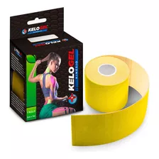 Taping Adesivo Fisioterapia Muscular Kelogel Premium 1un Cor Amarelo