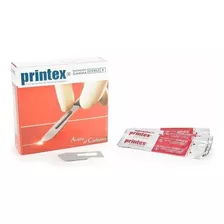 10 Hojas De Bisturí N°10 Printex Acero Carbono Dermaplaning