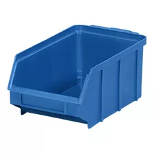 Kit 20 Caixa Bin Organizador N°04 Cor Azul