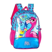 Mochila Infantil Menina Flamingo Fashion Original Clio