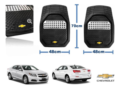 Tapetes 3d Logo Chevrolet + Cubre Volante Malibu 2013 A 2015 Foto 4