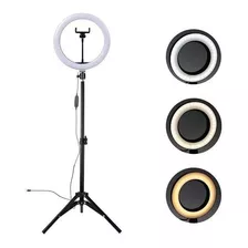 Ring Light Iluminador Led 30cm C/ Tripé Suporte Celular Usb