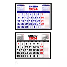 Calendario Mensual 2024 (tamaño Carta Taco 20 Unidades)