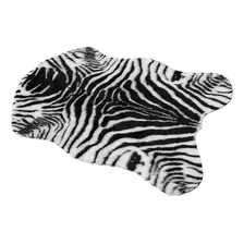 Tapete Antiderrapante Listrado Com Estampa Zebra Jungl